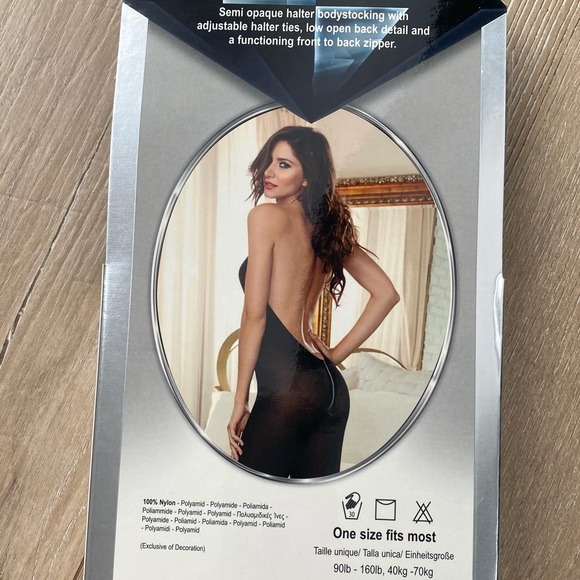 Dreamgirl Halter Bodystocking - Picture 2 of 2